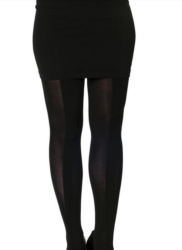 Ruched Centre Stripe Tights