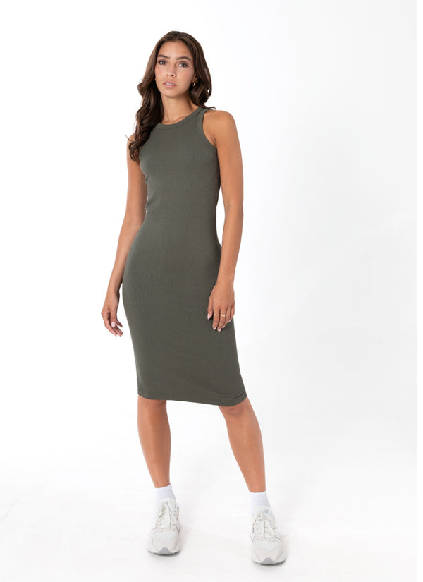Bamboo Ribbed Tank Dress