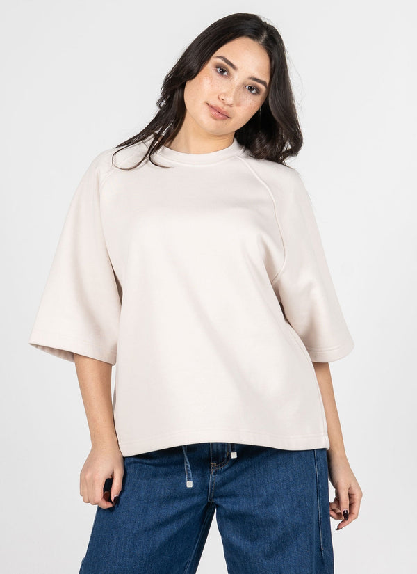 Recycled Poly/Cotton Fleece S/S Relaxed Fit Top