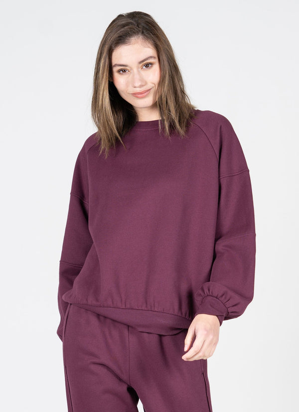 Recycled Poly/Cotton Fleece Oversized Crew