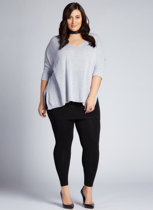 Bamboo Plus Size Legging With Skirt