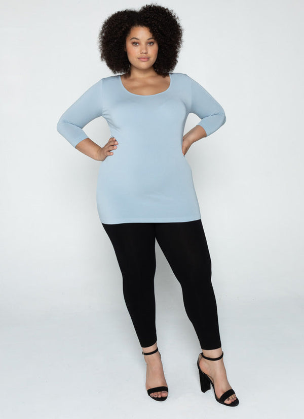 Bamboo Plus High Waisted 3/4 legging