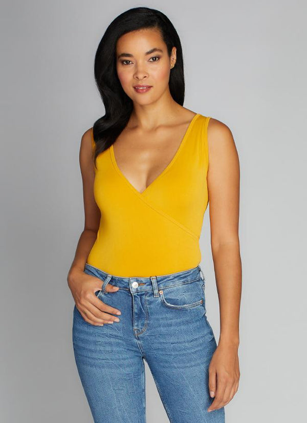 Bamboo Sleeveless Wrap Body Suit