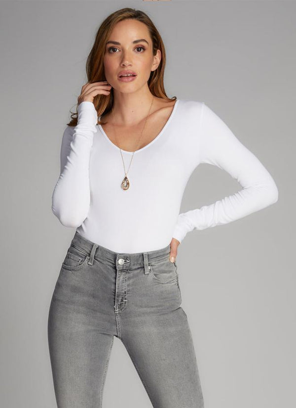 Bamboo V Neck Bodysuit