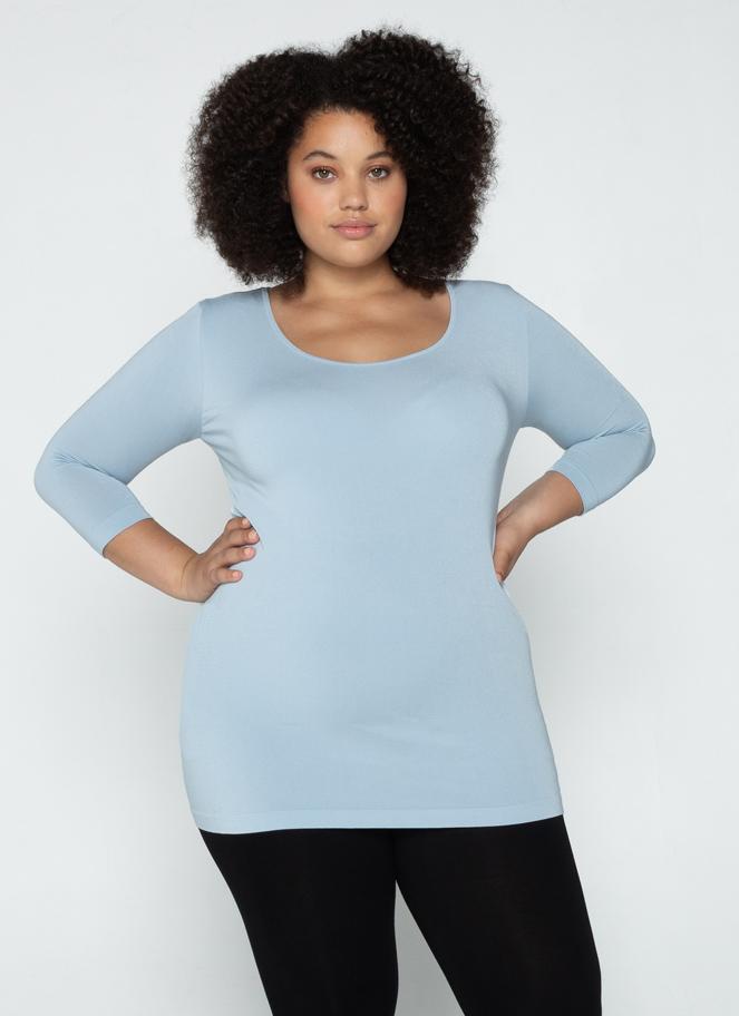 Bamboo Plus Size 3/4 Sleeve Top