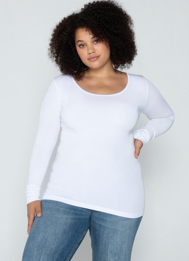 Bamboo Plus Size V Neck Top