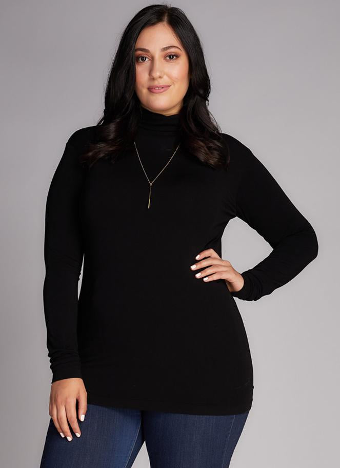 Bamboo Plus Size Turtleneck Top