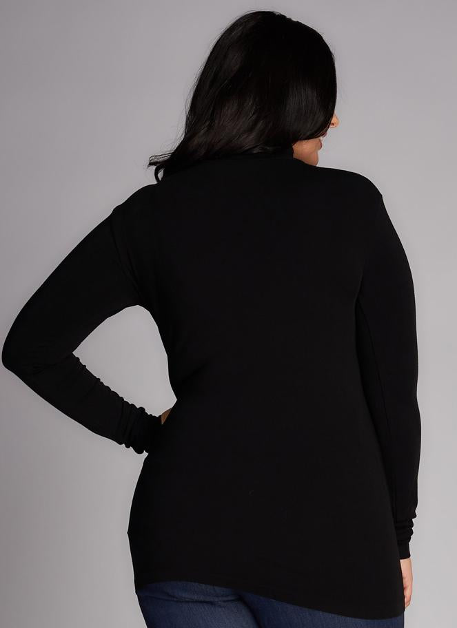 Bamboo Plus Size Turtleneck Top