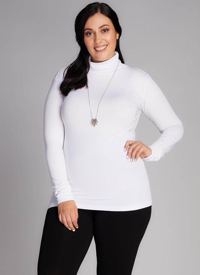 Bamboo Plus Size Turtleneck Top