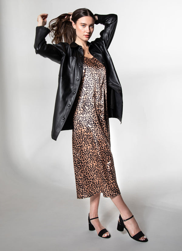 Long Satin Slip Dress