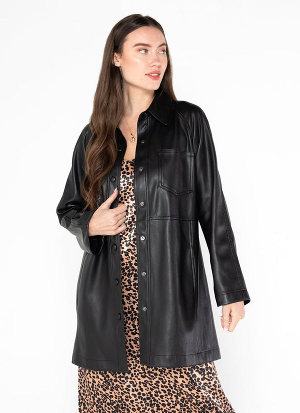 Faux Leather Jacket