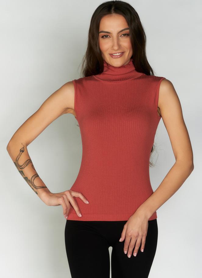 Seamless Rib S/Less TN Top